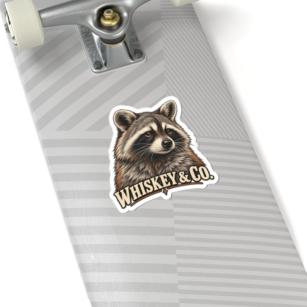 Whiskey & Co. Raccoon Sticker - Whiskey