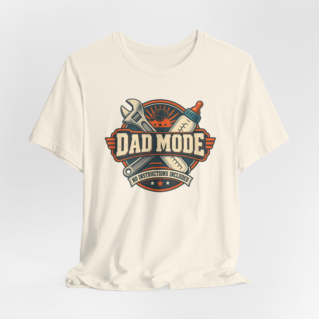 Dad Mode T‑Shirt – Vintage Tool & Bottle Graphic Father’s Day Tee