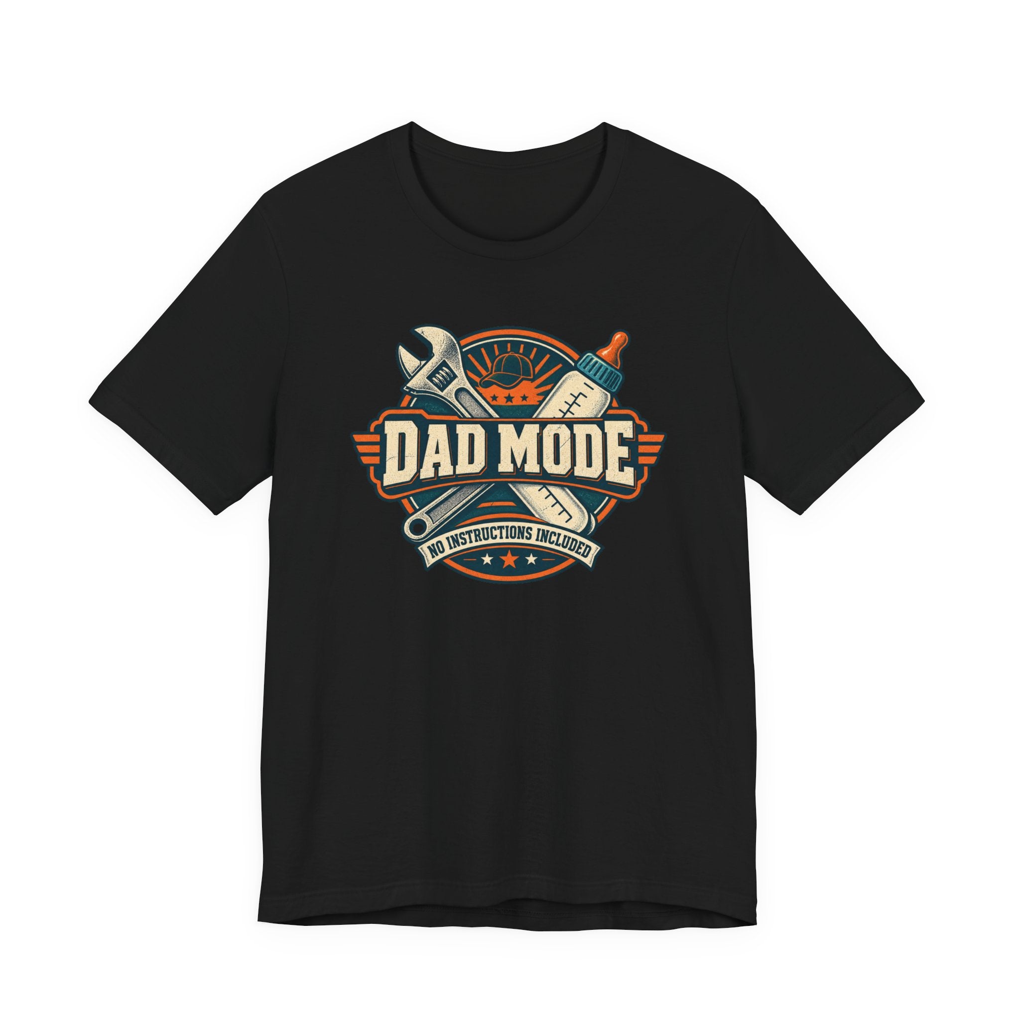 Dad Mode T‑Shirt – Vintage Tool & Bottle Graphic Father’s Day Tee