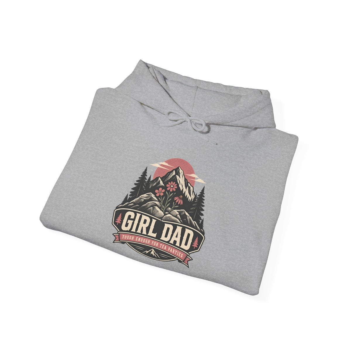 Girl Dad Hoodie — Vintage Mountain Dad Sweatshirt for Fathers