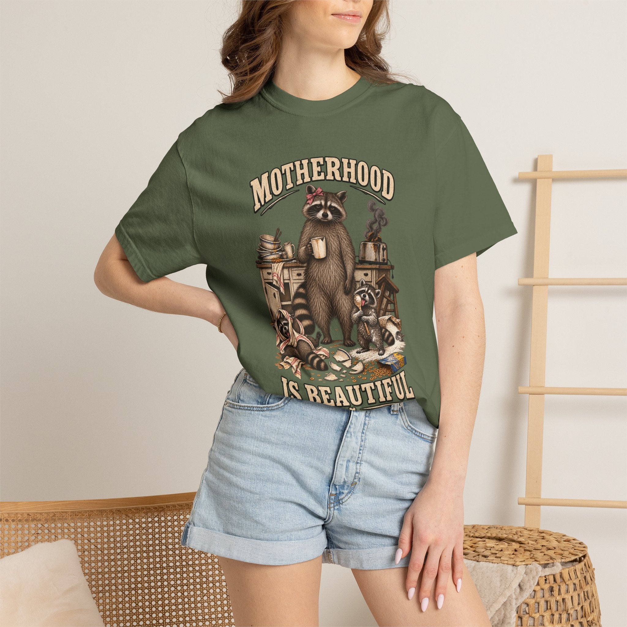 Motherhood Is Beautiful Tee Brandy