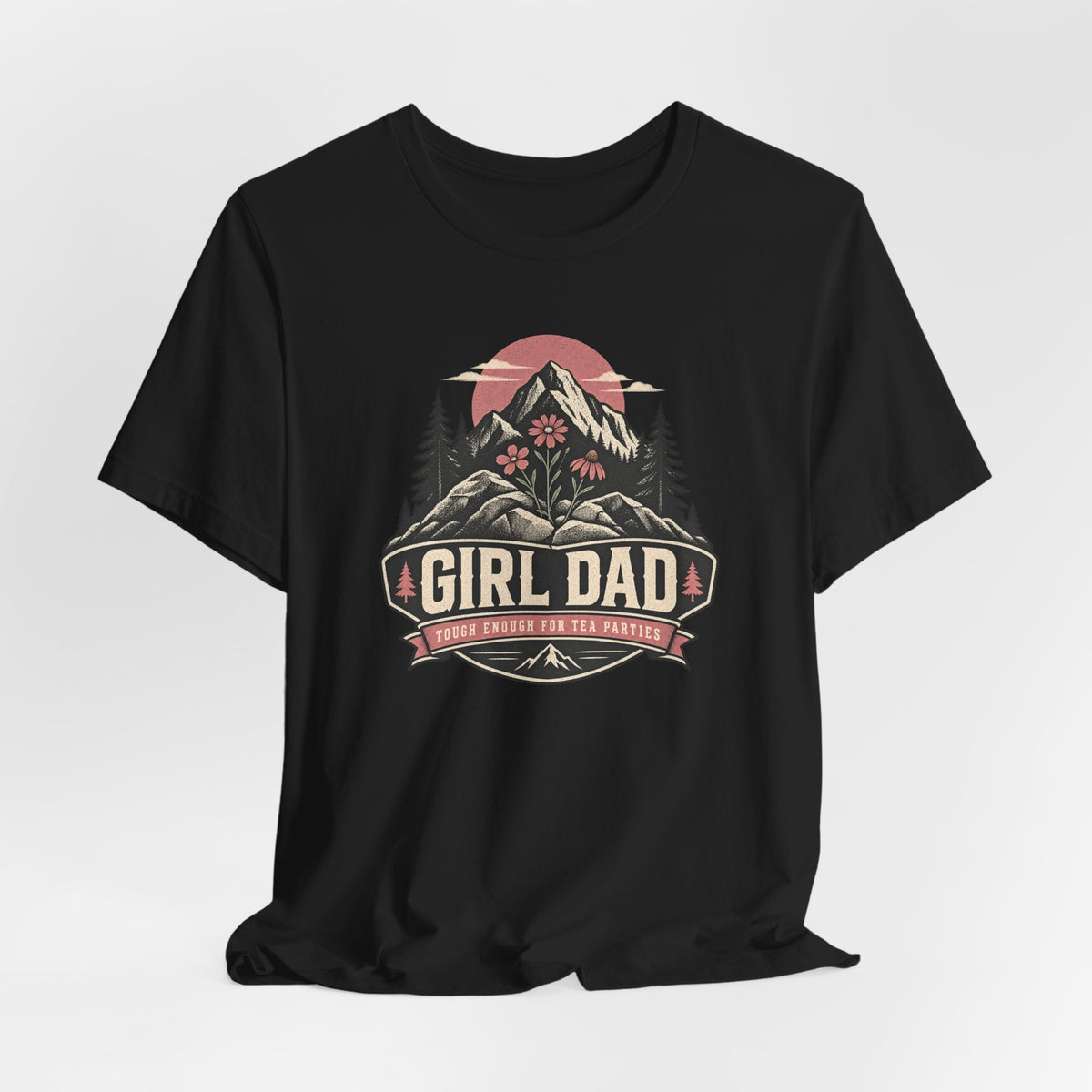 Girl Dad T-Shirt — Outdoor Mountain Camping Tee for Proud Fathers