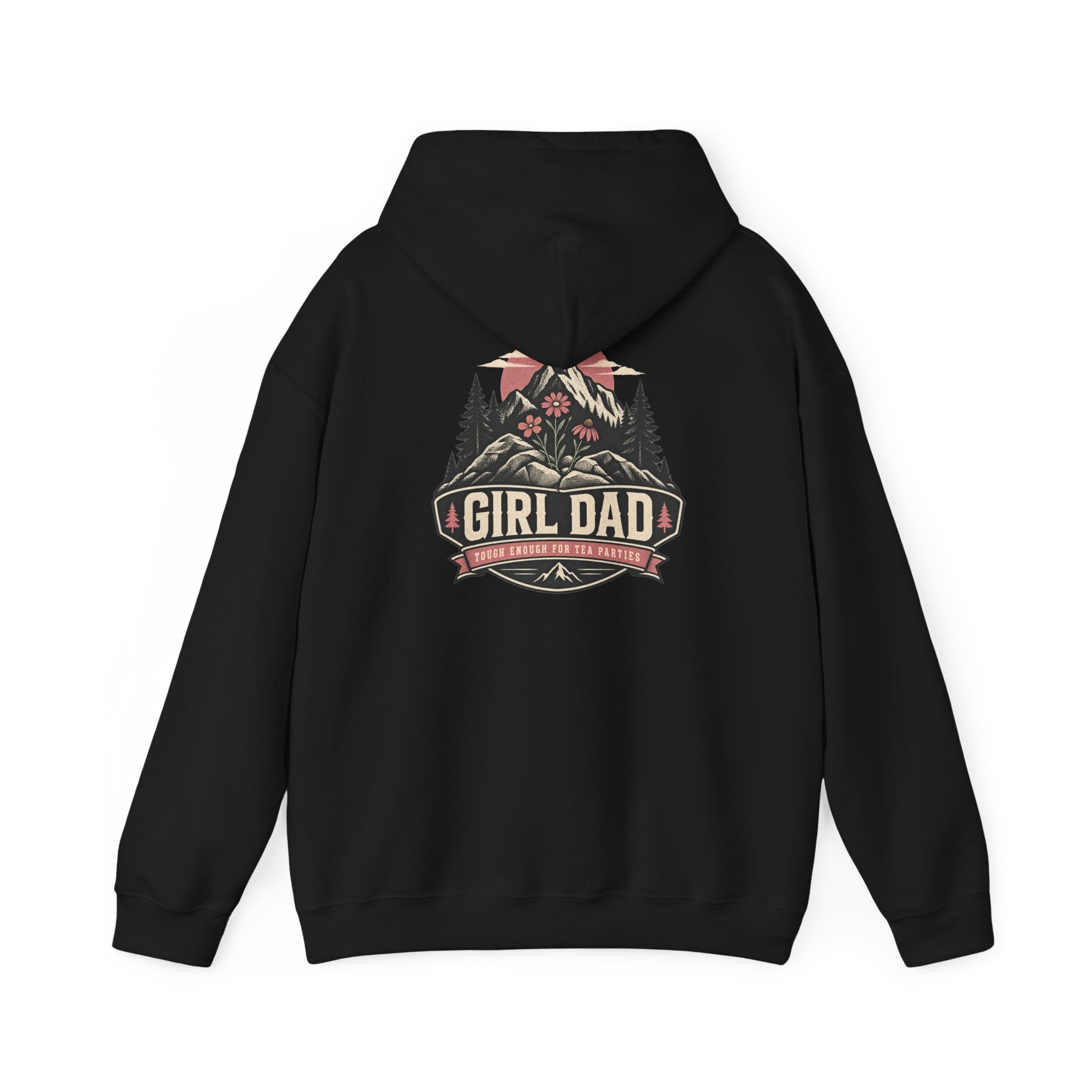 Girl Dad Hoodie — Vintage Mountain Dad Sweatshirt for Fathers
