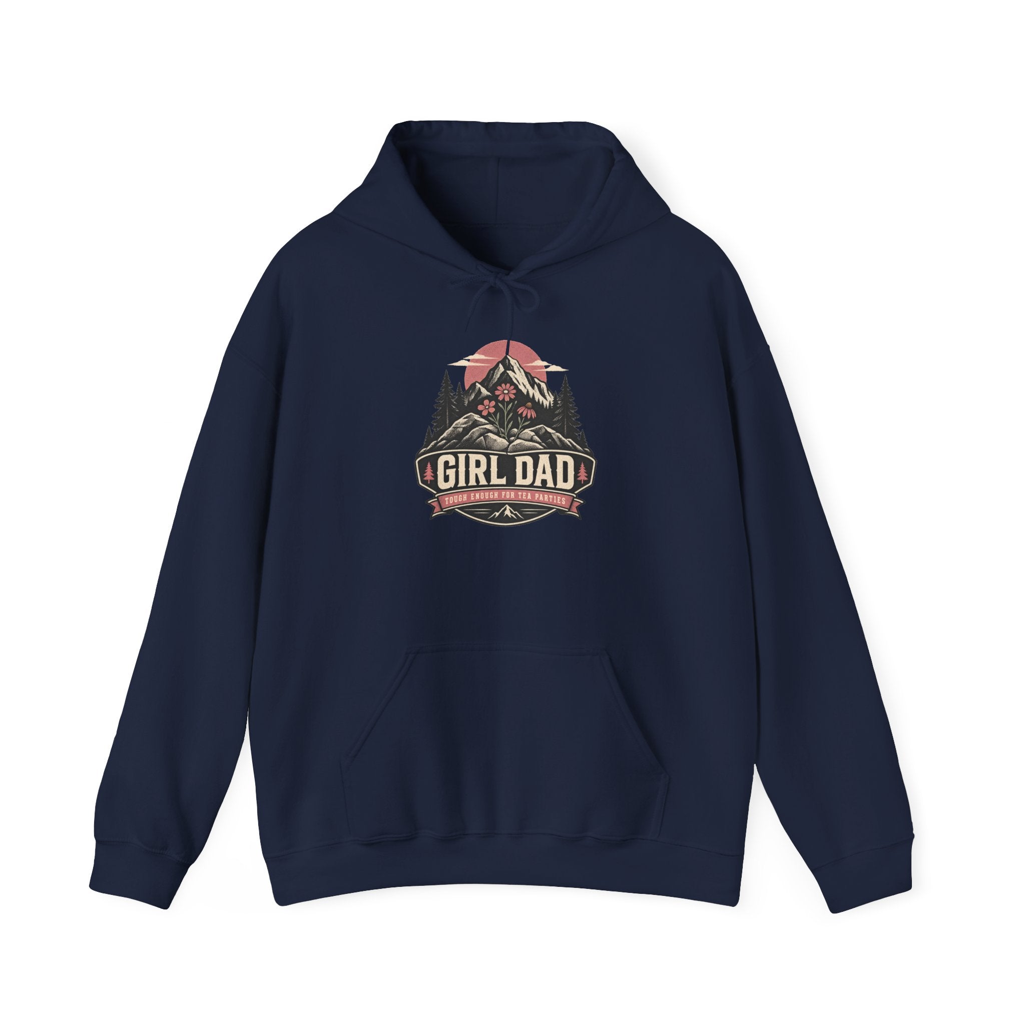 Girl Dad Hoodie — Vintage Mountain Dad Sweatshirt for Fathers