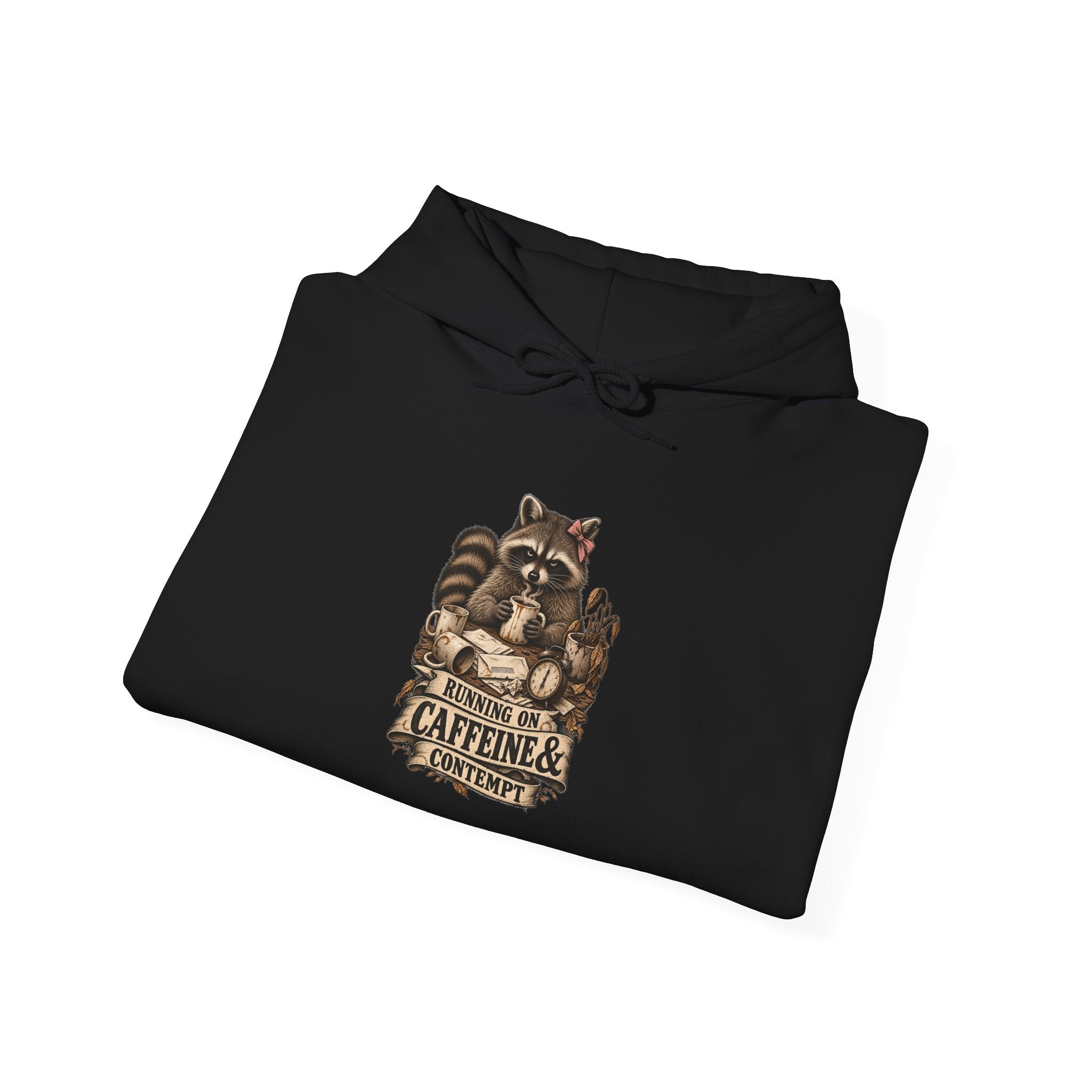 Caffeine Lovers Hoodie – "Running on Caffeine" Vintage Coffee Sweatshirt