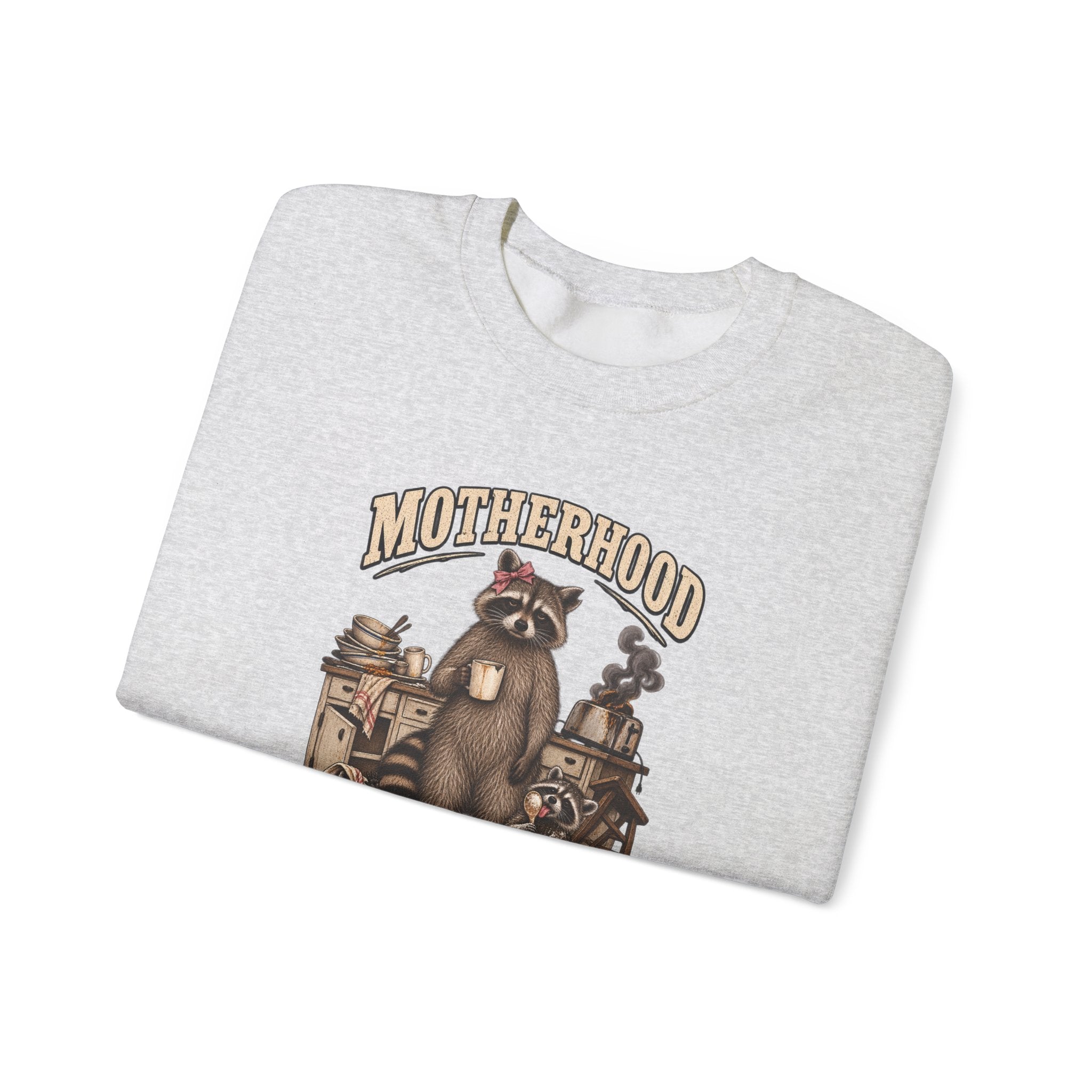 Motherhood Is Beautiful Crewneck Sweatshirt Brandy