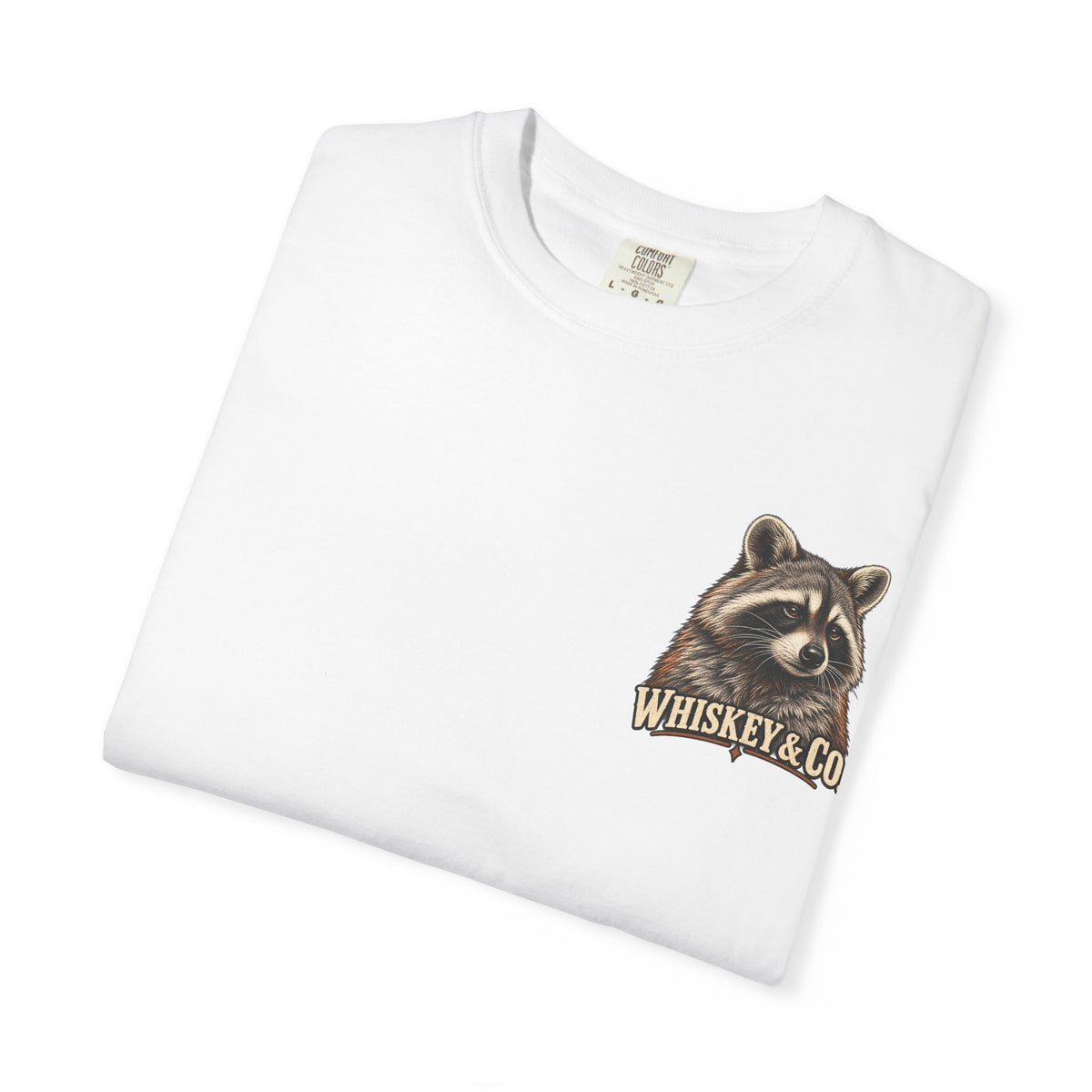 Raccoon Pool Party T-Shirt — Whiskey
