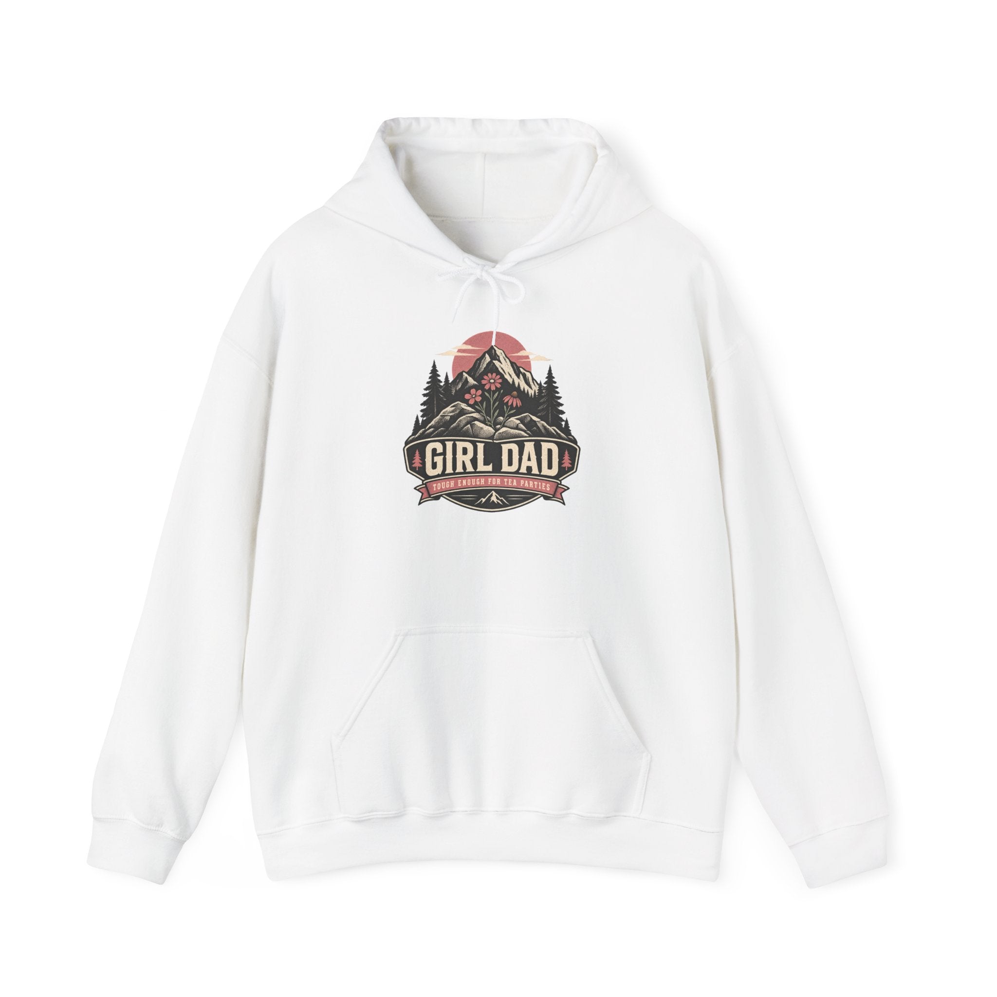 Girl Dad Hoodie — Vintage Mountain Dad Sweatshirt for Fathers