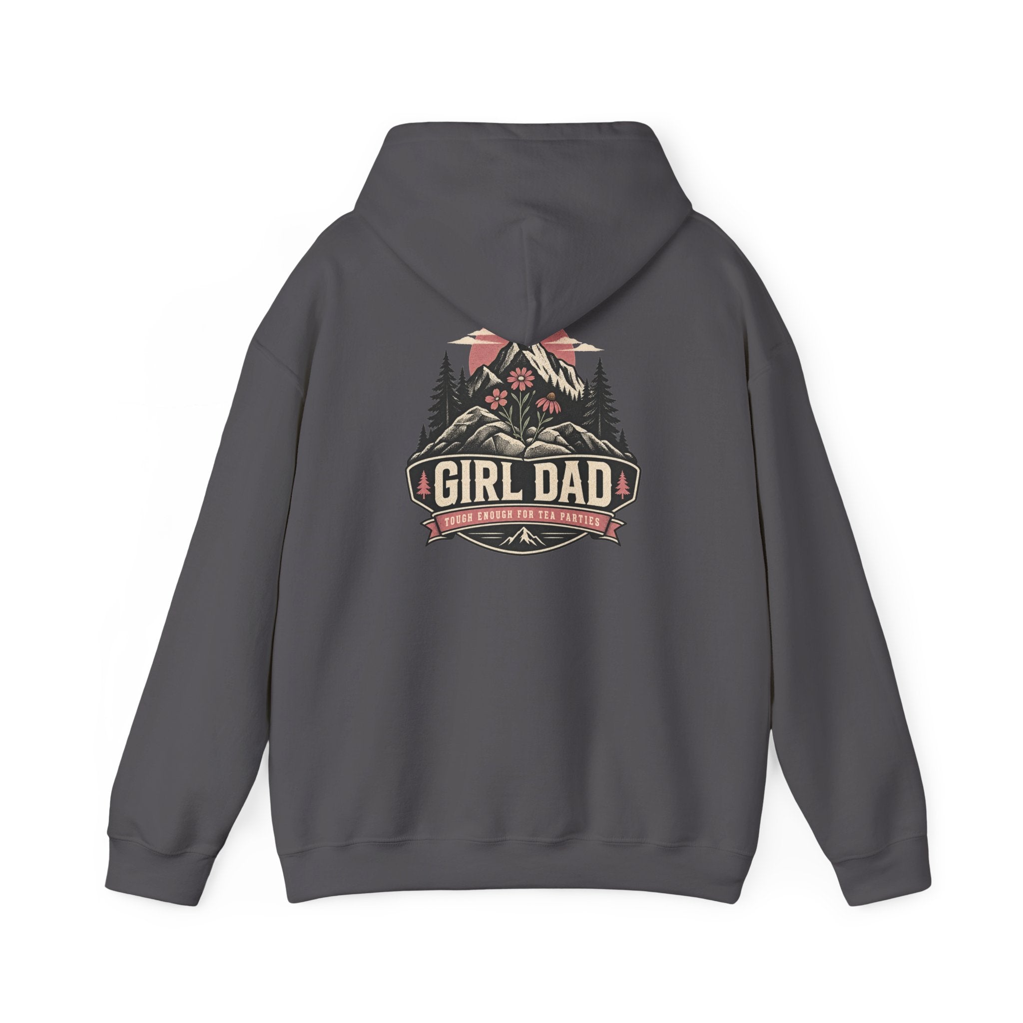 Girl Dad Hoodie — Vintage Mountain Dad Sweatshirt for Fathers