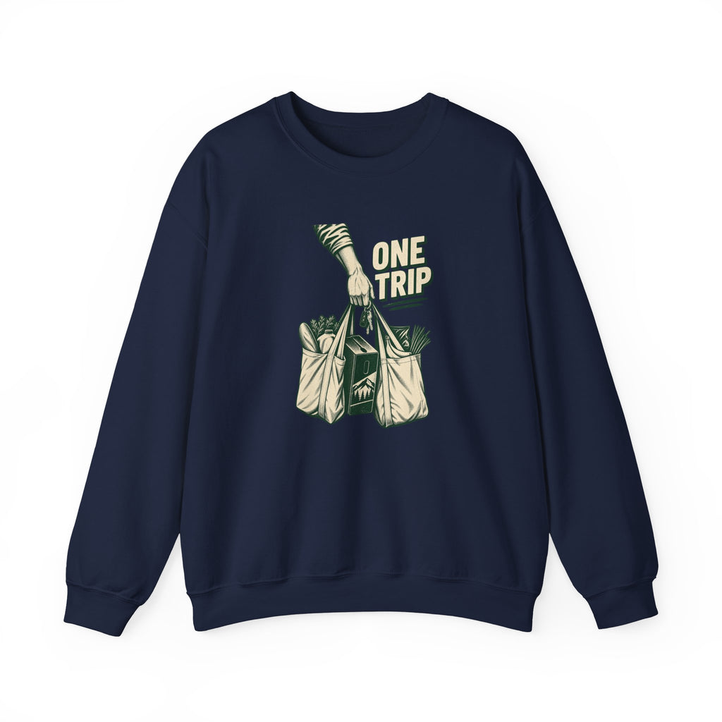 One Trip Grocery Tote Graphic Sweatshirt