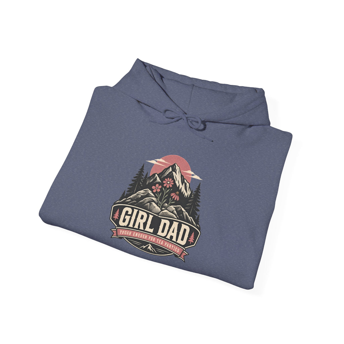Girl Dad Hoodie — Vintage Mountain Dad Sweatshirt for Fathers