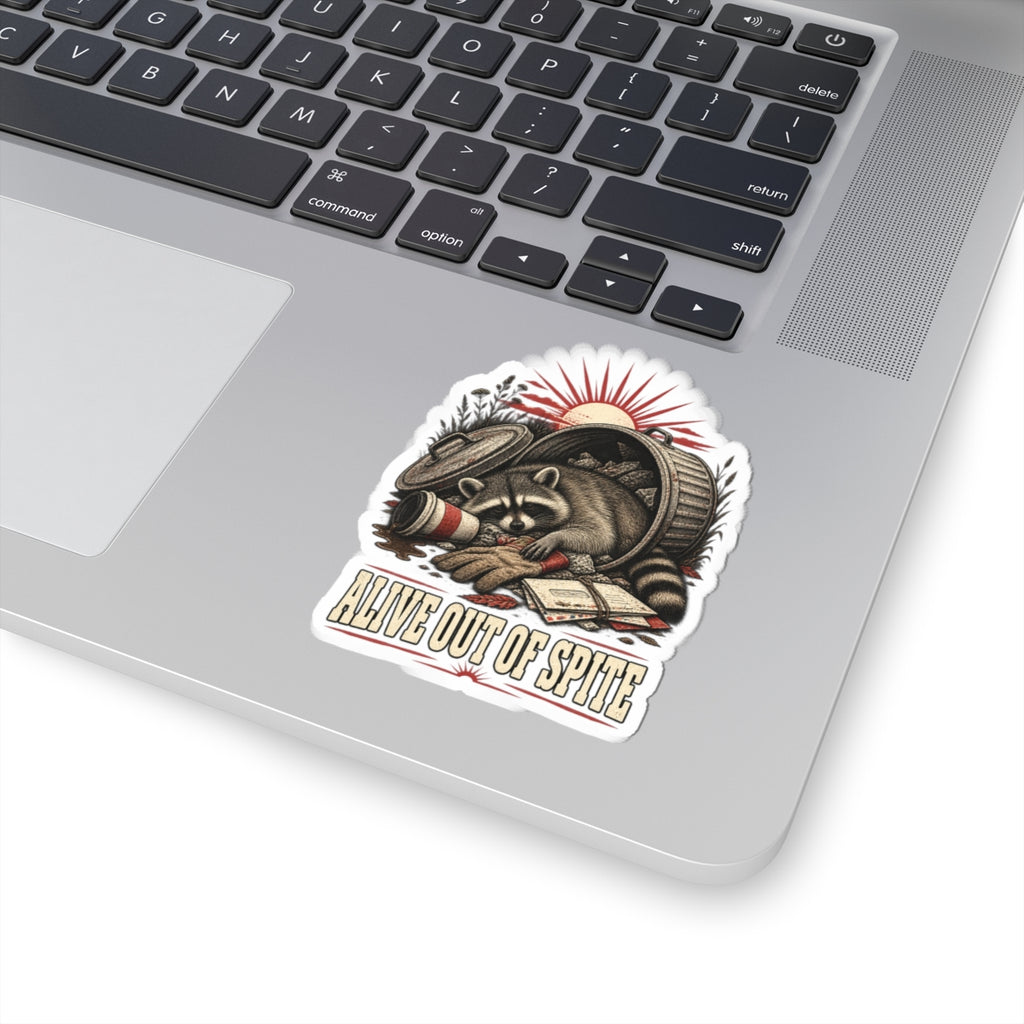 Vintage Sticker — "Alive Out of Spite" Kiss-Cut Decal