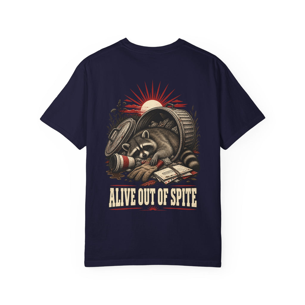 Alive Out of Spite Raccoon Graphic T-Shirt
