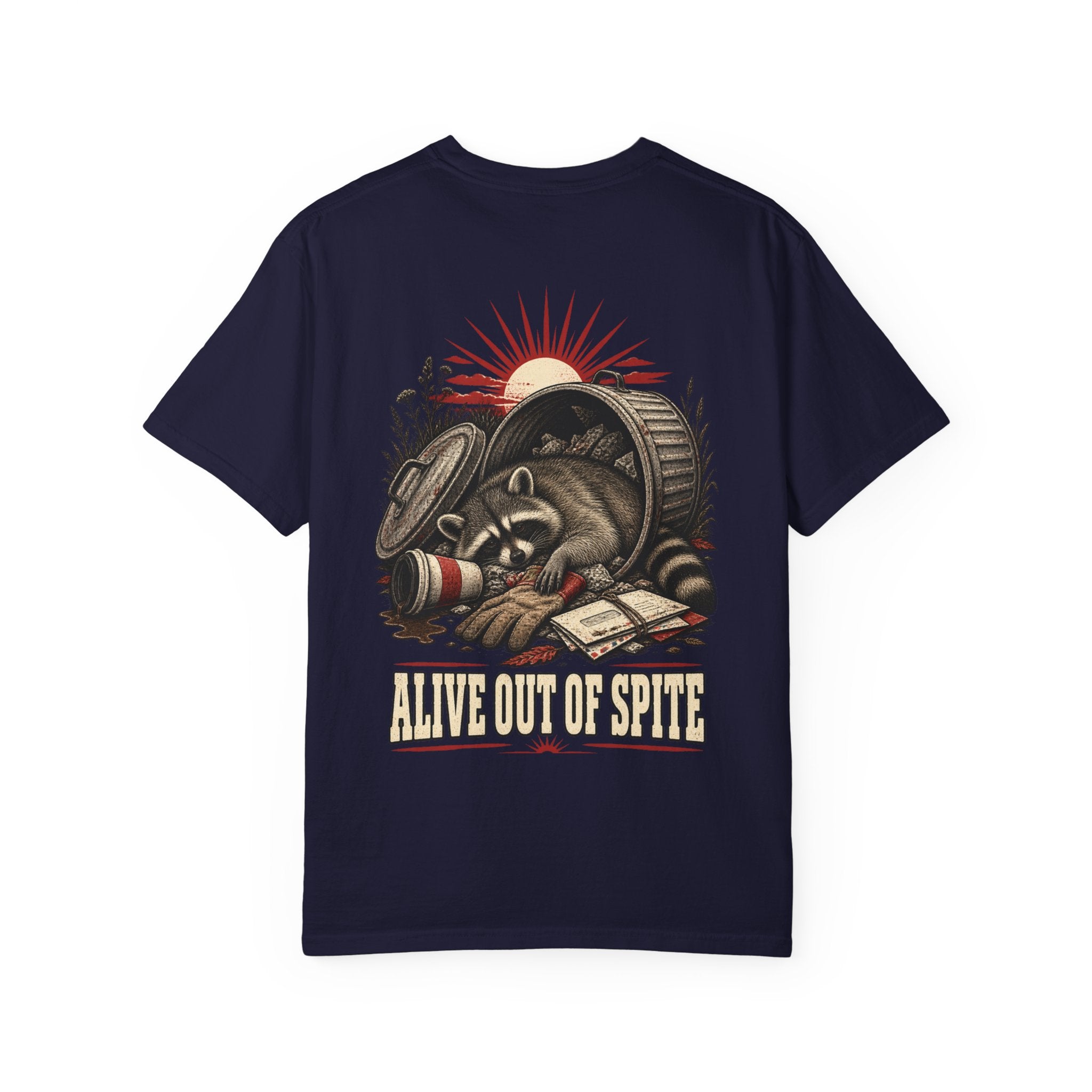 Alive Out of Spite Raccoon Graphic T-Shirt