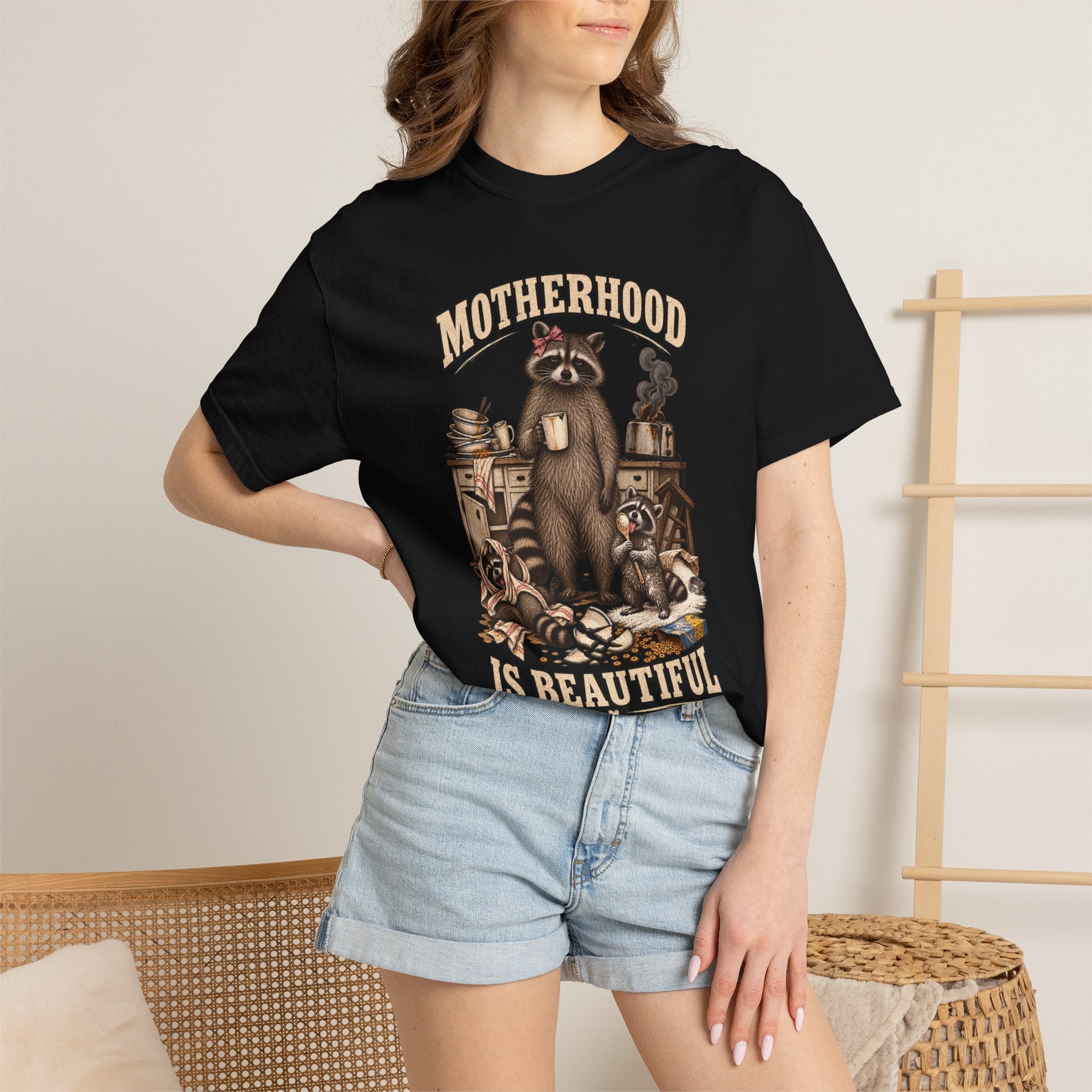 Motherhood Is Beautiful Tee Brandy