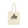 Bait Tester Tote Bag – Funny Fishing Raccoon Canvas Tote for Anglers