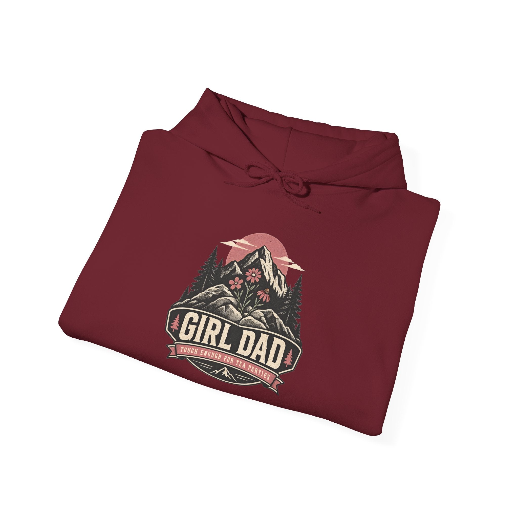 Girl Dad Hoodie — Vintage Mountain Dad Sweatshirt for Fathers