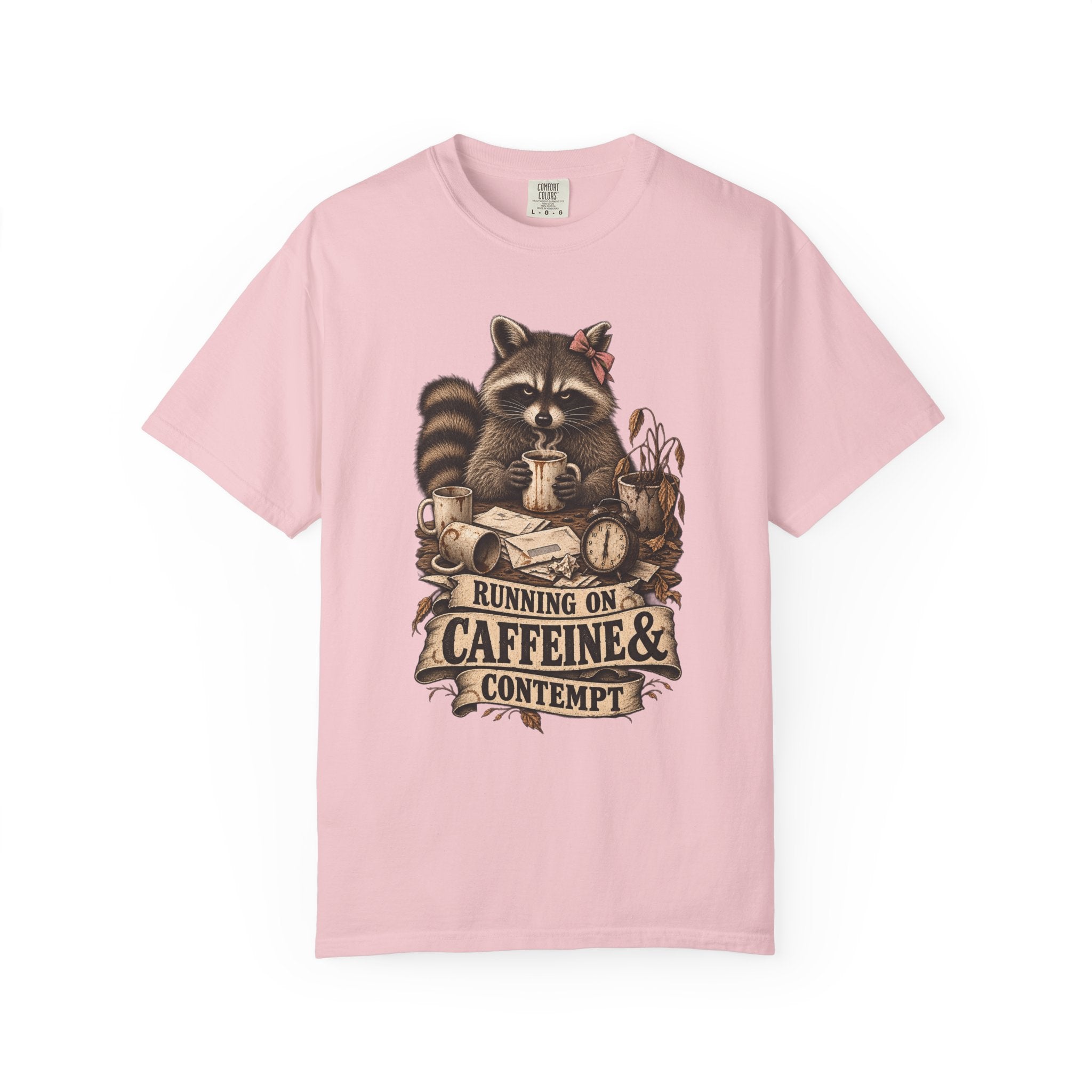 Running on Caffeine & Contempt Tee - Brandy