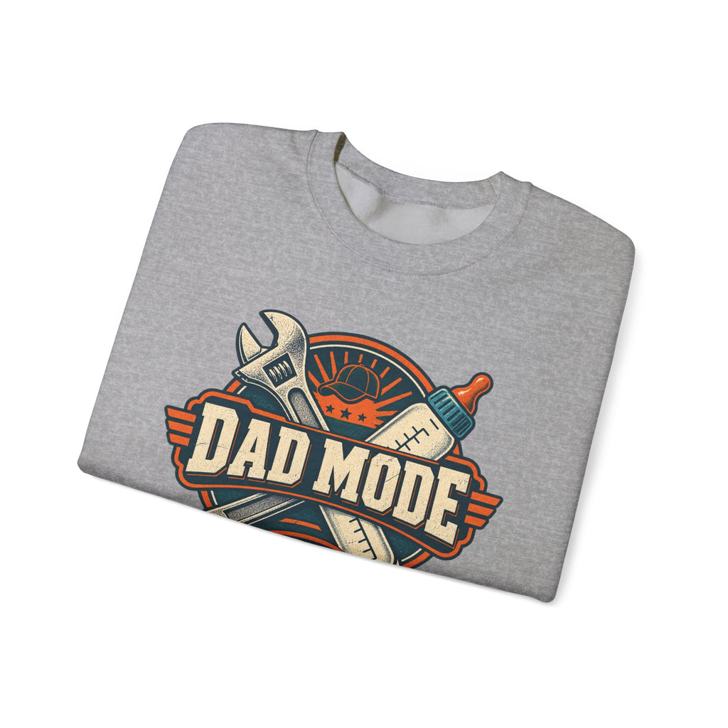 Dad Mode Crewneck Sweatshirt — Retro Tools Father’s Day Pullover