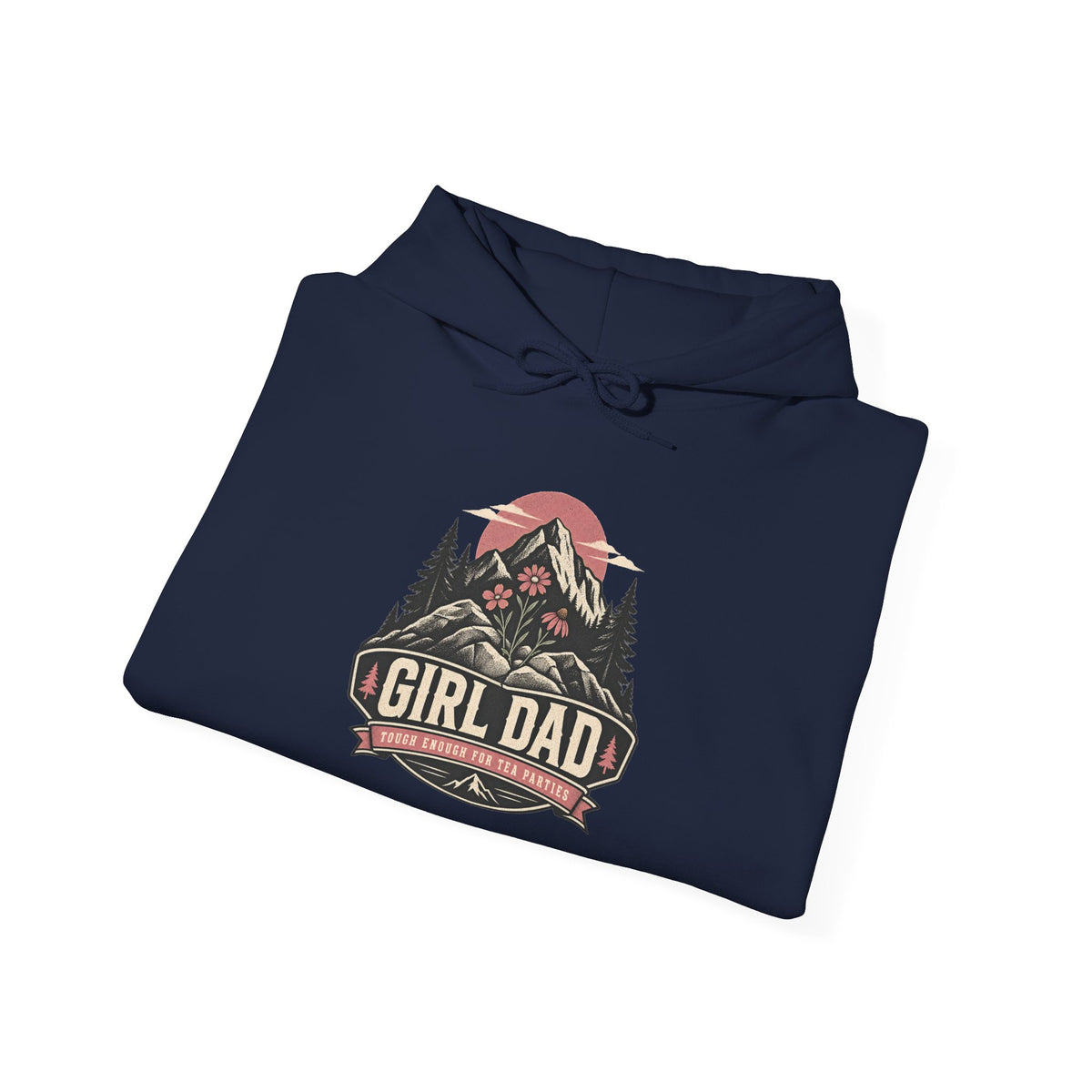 Girl Dad Hoodie — Vintage Mountain Dad Sweatshirt for Fathers