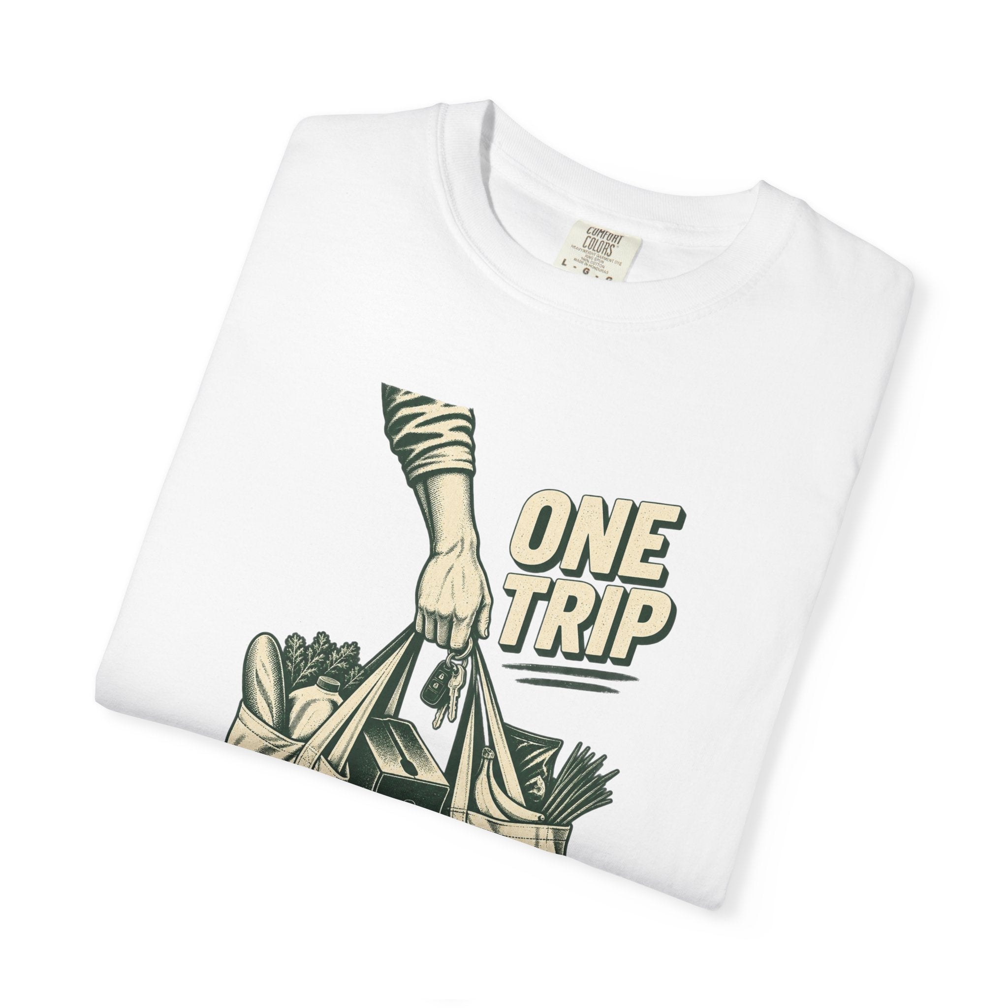 One Trip Grocery Tote T-Shirt — Vintage Shopper Graphic Tee