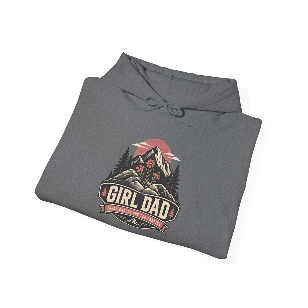 Girl Dad Hoodie — Vintage Mountain Dad Sweatshirt for Fathers