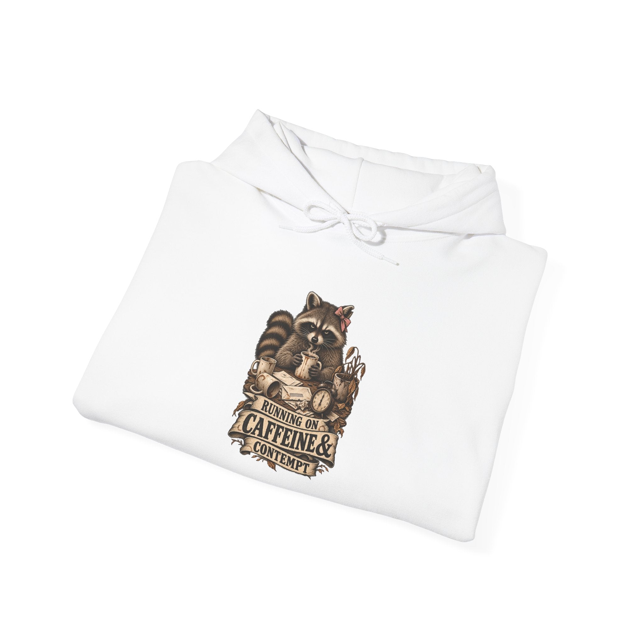 Caffeine Lovers Hoodie – "Running on Caffeine" Vintage Coffee Sweatshirt