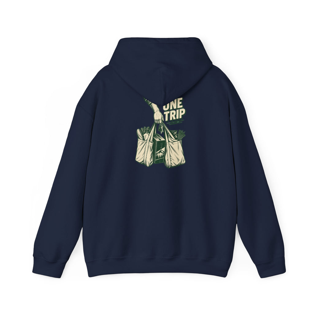Trip Grocery Tote Hoodie - Vintage Market Bag Graphic Sweatshirt