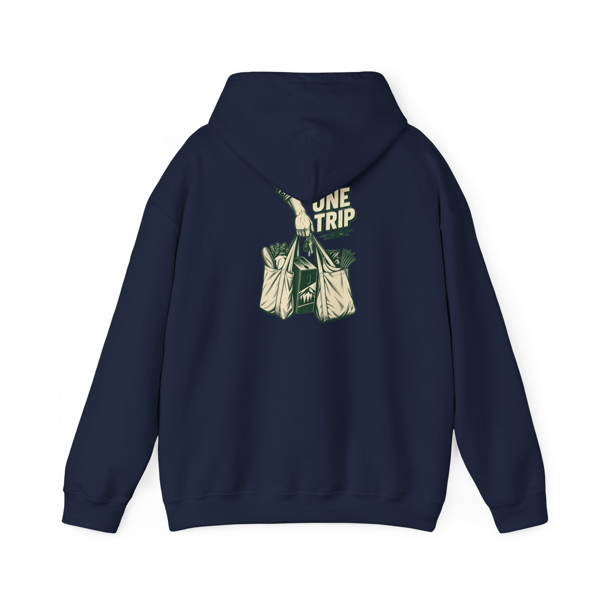 Trip Grocery Tote Hoodie - Vintage Market Bag Graphic Sweatshirt