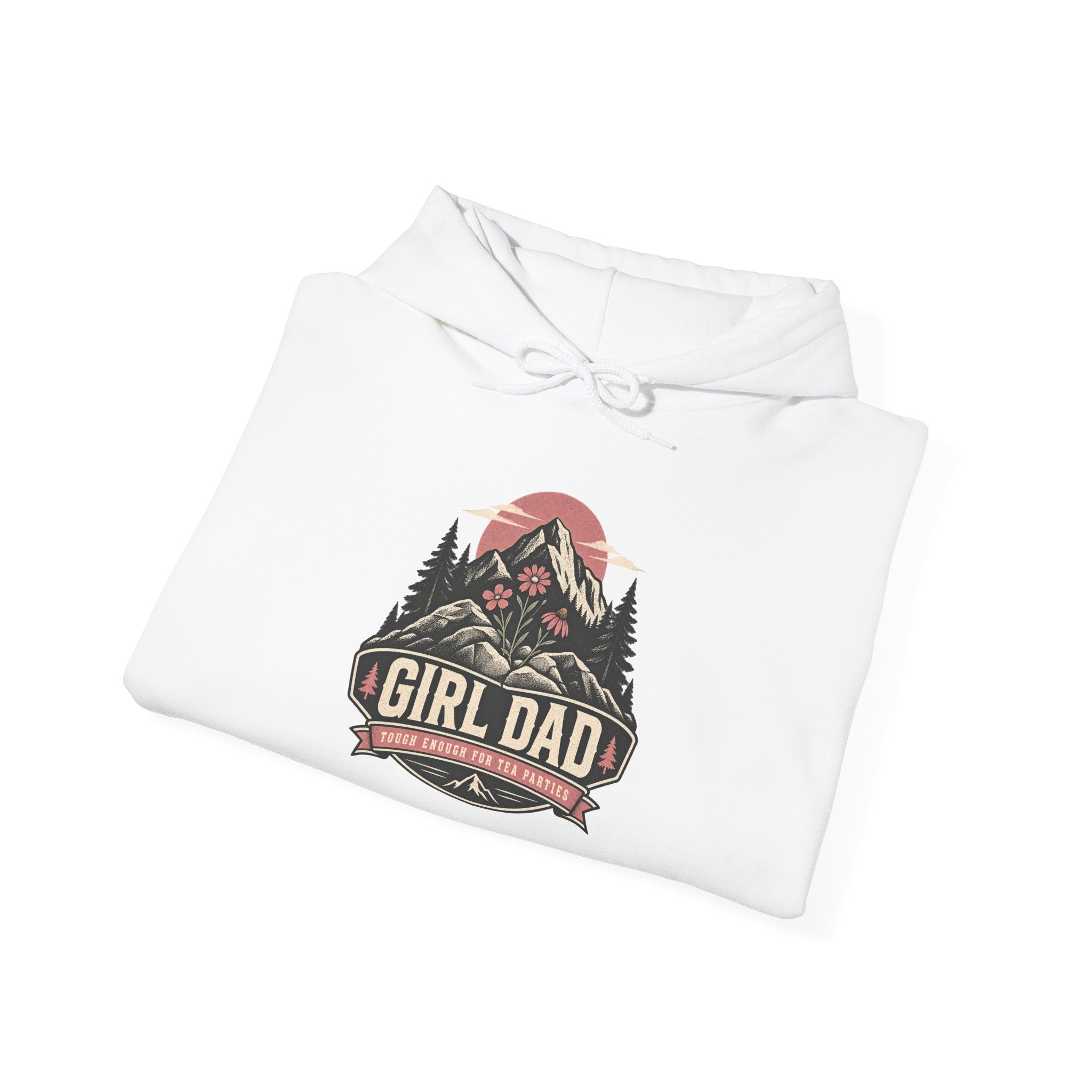 Girl Dad Hoodie — Vintage Mountain Dad Sweatshirt for Fathers
