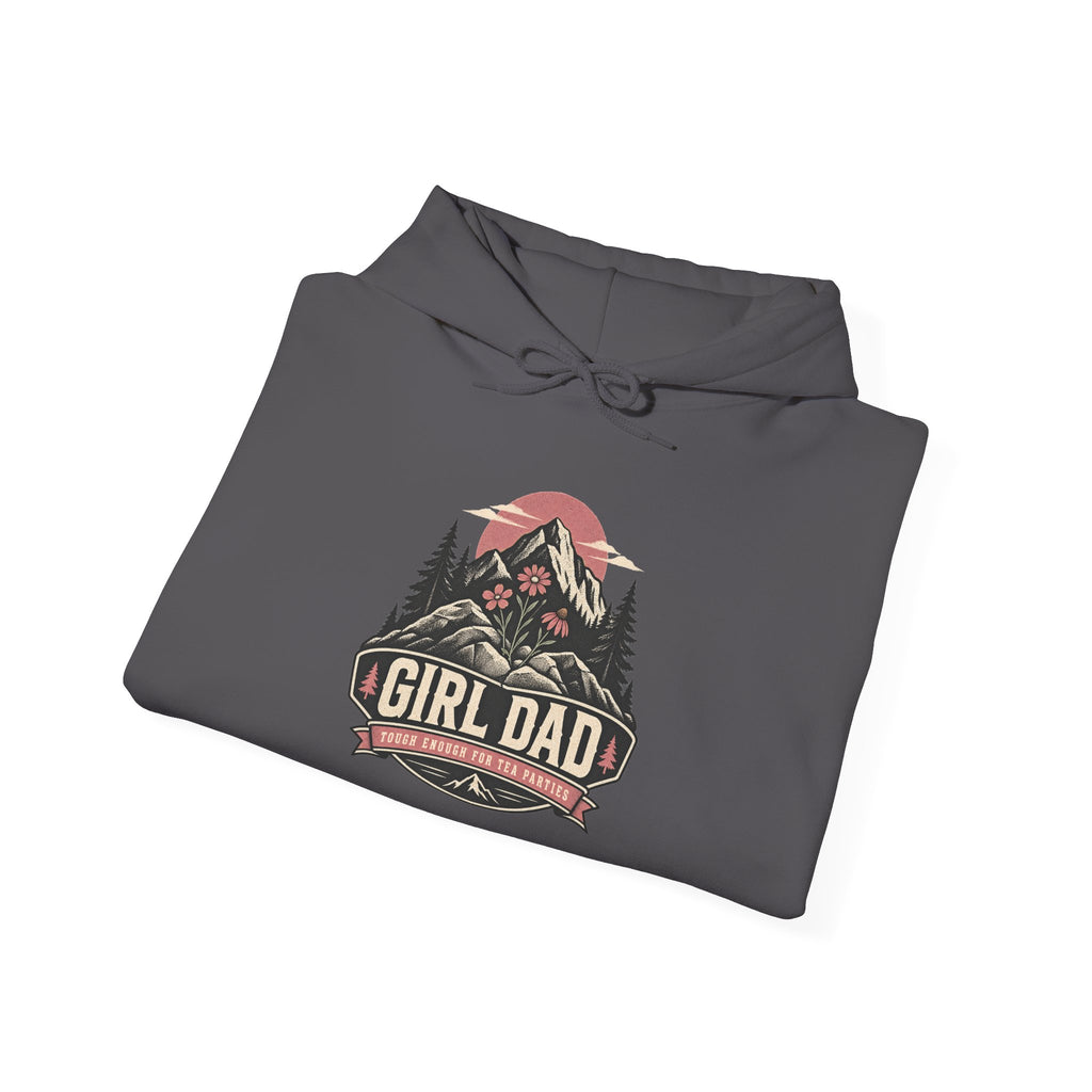 Girl Dad Hoodie — Vintage Mountain Dad Sweatshirt for Fathers