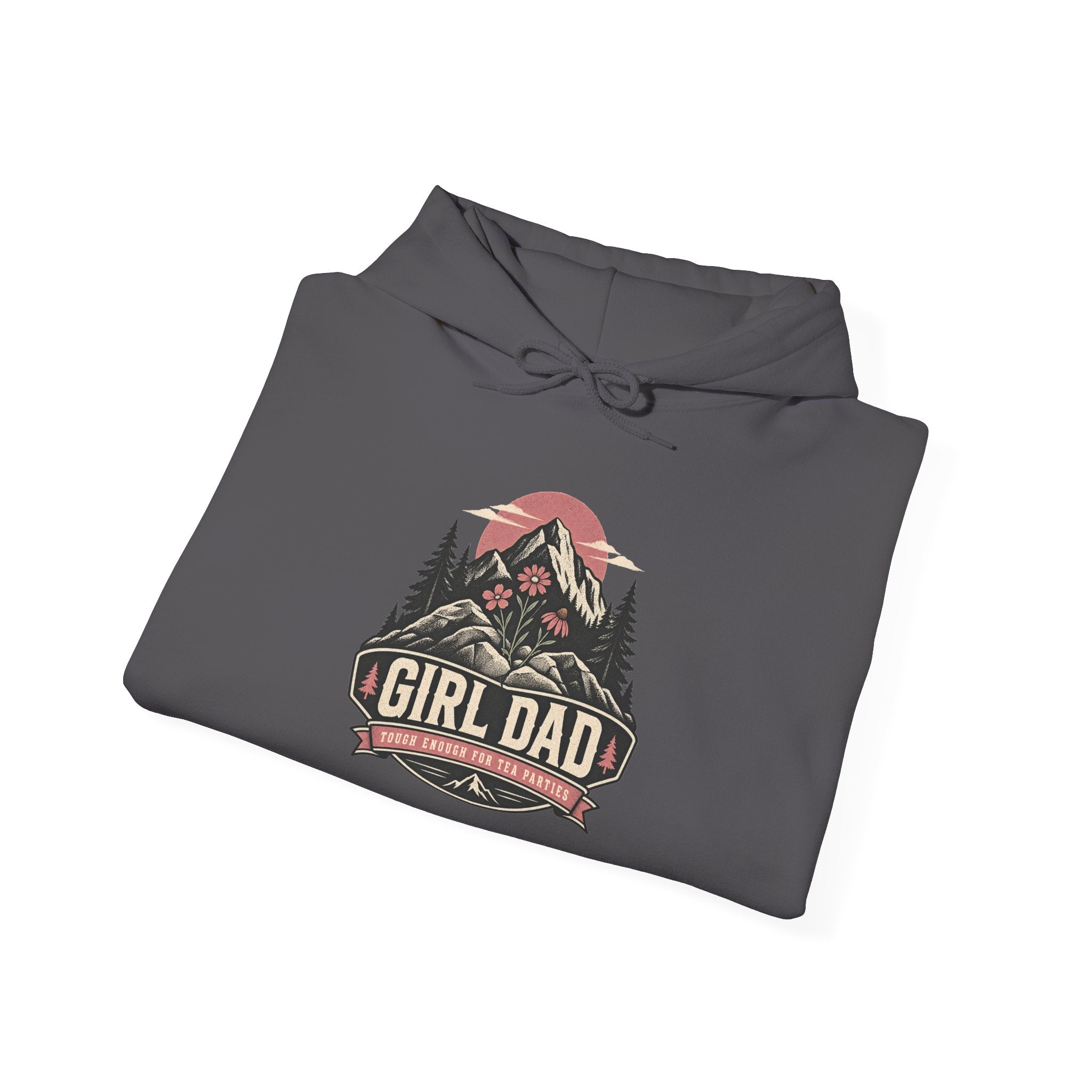 Girl Dad Hoodie — Vintage Mountain Dad Sweatshirt for Fathers