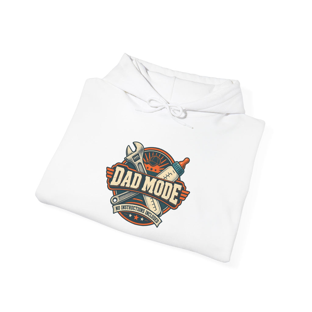 Dad Mode Hoodie — Retro Tool Emblem Fathers’ Day Sweatshirt
