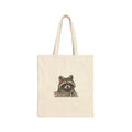 Raccoon Logo Tote Bag – "Whiskey & Co." Cotton Canvas Shopper