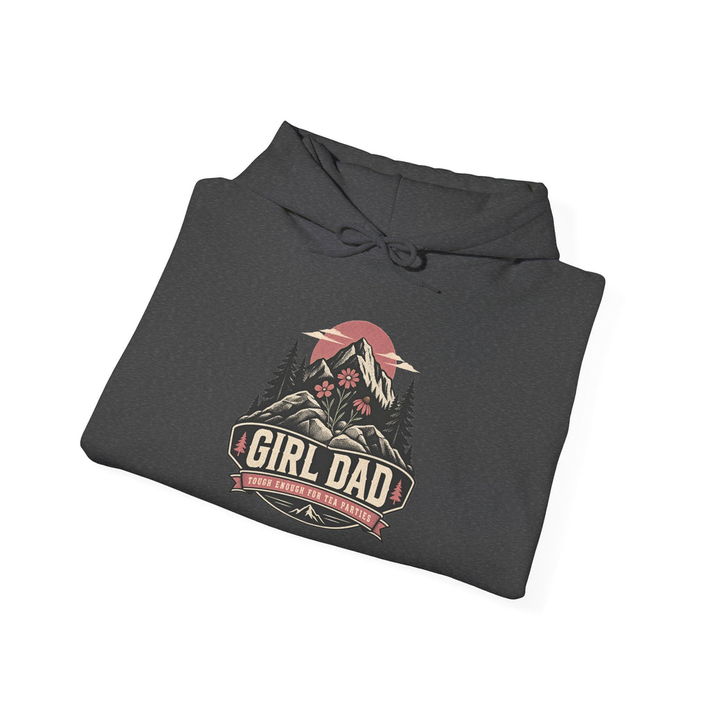 Girl Dad Hoodie — Vintage Mountain Dad Sweatshirt for Fathers