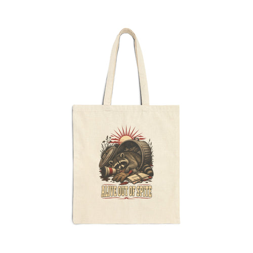 Alive Out Of Spite Cotton Tote Bag – Eco-Friendly