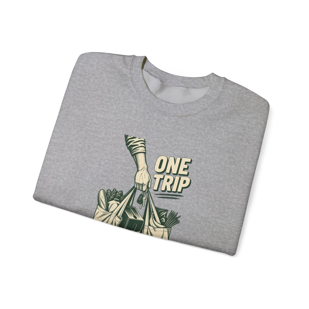 One Trip Grocery Tote Graphic Sweatshirt