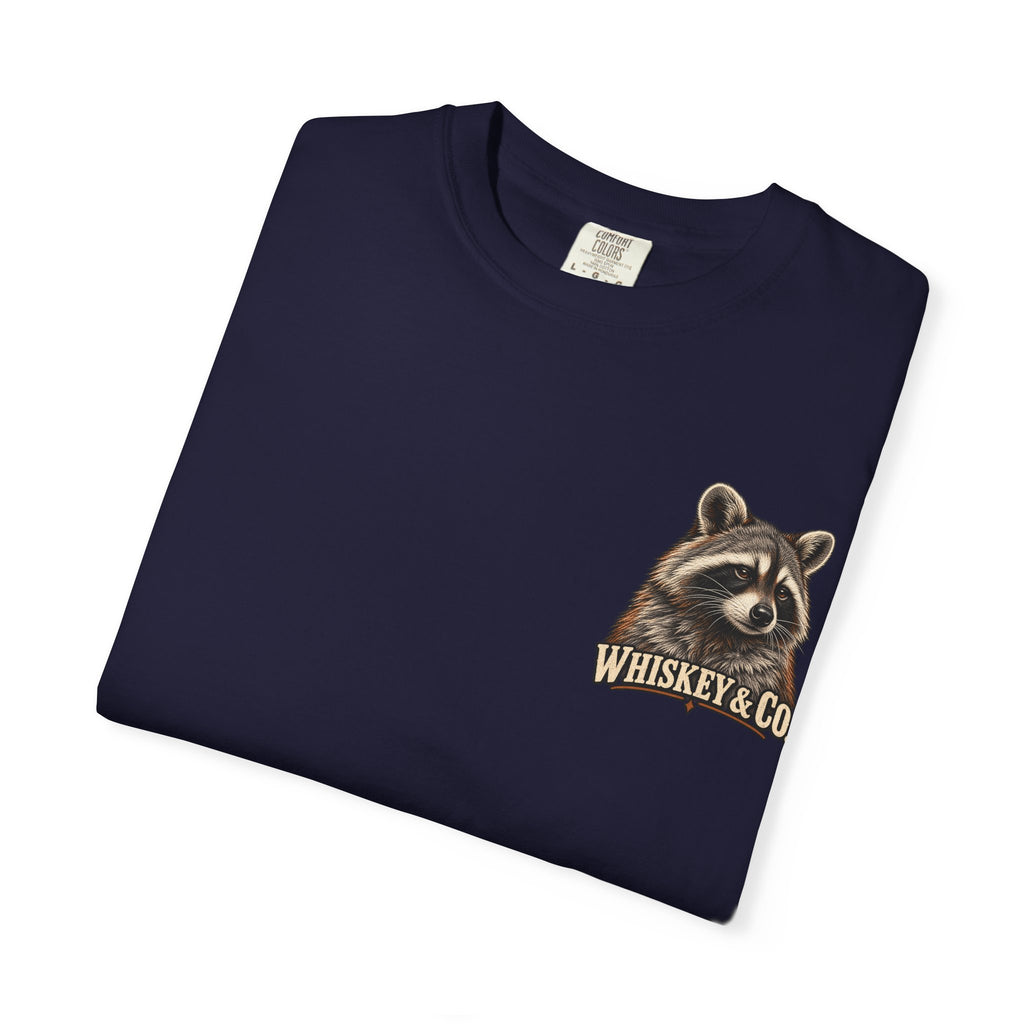 Raccoon Pool Party T-Shirt — Whiskey