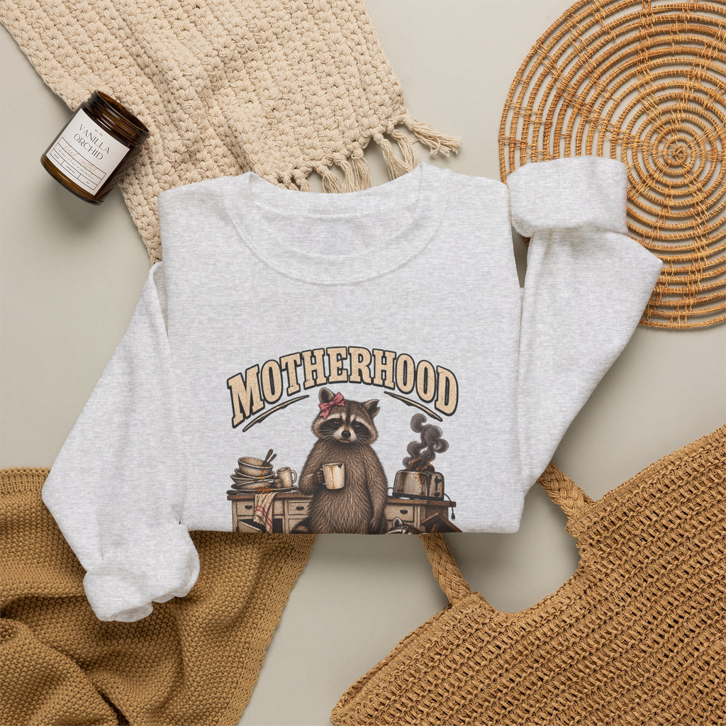 Motherhood Is Beautiful Crewneck Sweatshirt Brandy