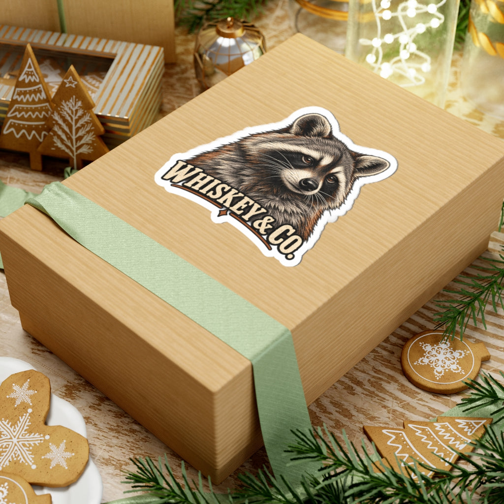 Whiskey & Co. Raccoon Sticker - Whiskey