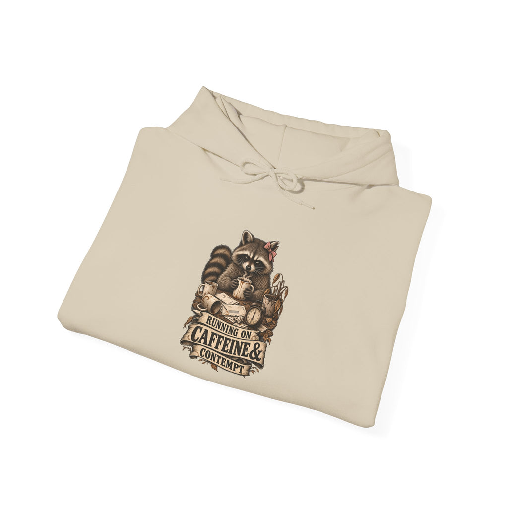 Caffeine Lovers Hoodie – "Running on Caffeine" Vintage Coffee Sweatshirt